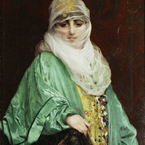 Woman from Constantinople, standing, c. 1876 (oil on canvas)