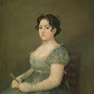 Woman with a Fan, c. 1805-06 (oil on canvas)