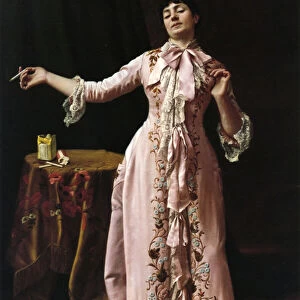 Woman Smoking, 1895 (oil on canvas)