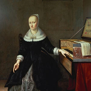 Woman by a Virginal