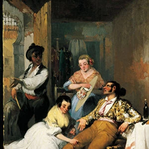 Women visiting a bullfighter, 1841 (painting)