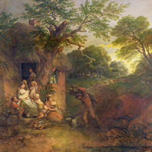 Woodcutters Home, c. 1780 (oil on canvas)