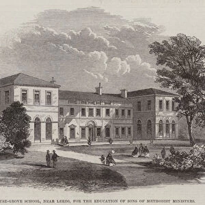 Woodhouse-Grove School, near Leeds, for the Education of Sons of Methodist Ministers (engraving)