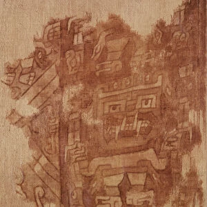 Wool fragment with god figures, Nazca Culture (textile)