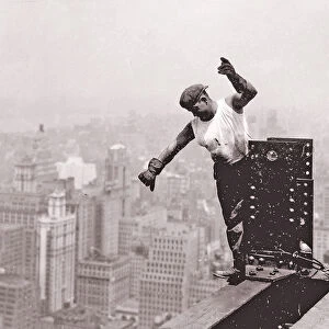 Worker on the Empire State Building