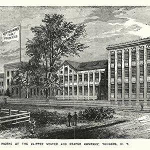 Works of the Clipper Mower and Reaper Company, Yonkers, New York (engraving)