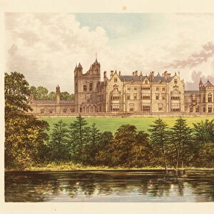 Worsley New Hall, Lancashire, England. 1880 (engraving)