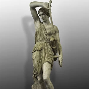 Wounded Amazon, copy from an original by Phidias, her head is a replica of the Amazons by Polykleitos (marble)