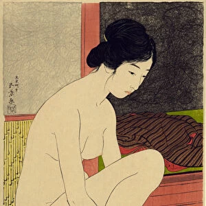 Yokugo no onna, 1915 (colour woodblock print)