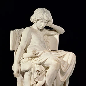 The Young Aristotle, 1870 (marble)