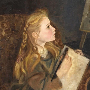 A Young Artist (oil on canvas)