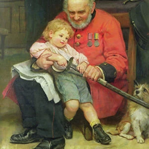 A Young Briton (oil on canvas)