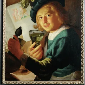 The young drinker (panting)