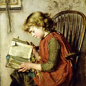 A Young Girl Reading, 1890 (oil on canvas)
