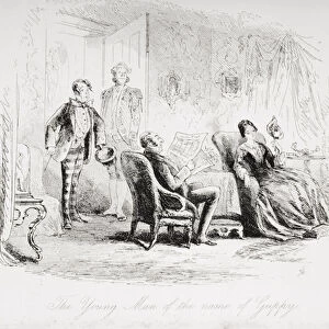 The young man of the name of Guppy, illustration from Bleak House by Charles Dickens