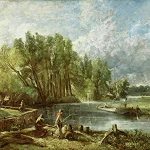 The Young Waltonians - Stratford Mill, c. 1819-25 (oil on canvas)