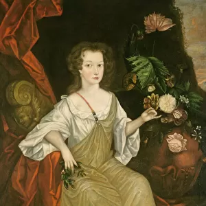 Young woman with a butterfly, c. 1710 (oil on canvas)