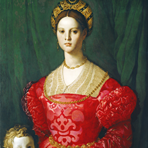 A Young Woman and Her Little Boy, c. 1540 (oil on panel)