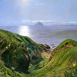 Ailsa Craig A View of Ailsa Craig and the Isle of Arran signed and dated, William
