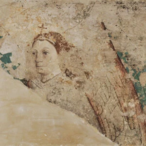 Annunciation Mary Archangel Gabriel c. 1450 wall painting