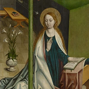 Annunciation Mary Maria Annunziata c. 1490 Mixed media