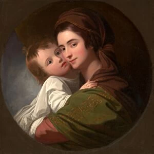 The Artists Wife Elizabeth and Their Son Raphael Mrs