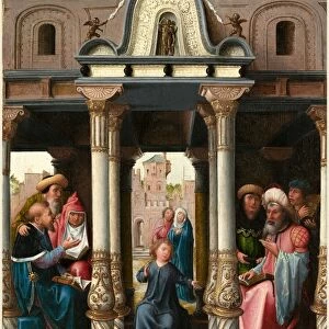 Bernard van Orley (Netherlandish, c. 1488-1541), Christ among the Doctors [obverse], c