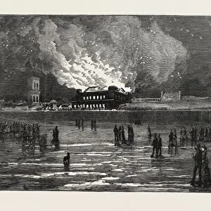 Burning of the Scarborough Spa Saloon
