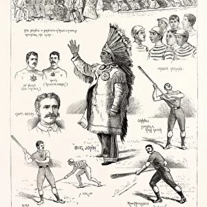 The Canadian Game of LA Crosse, Played at Hurlingham, 1883