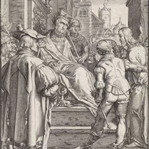 Christ before Pilate, Ludovicus Siceram, Hendrick Goltzius, 1623