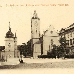 Churches Teplice Castles Teplice District 1906