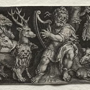 Fighting Chimeras Scenes Aesops Fables Orpheus Charming