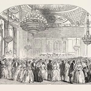 Grand Ball at the Brighton Pavilion (The Music Room), Uk, 1851 Engraving