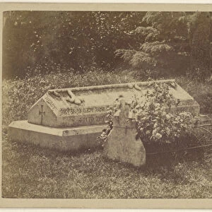 Gravesite person British 1865 1870 Albumen silver print