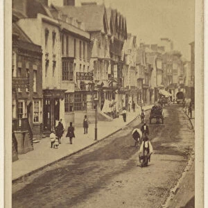 High Street Stafford British November 1865 Albumen silver print