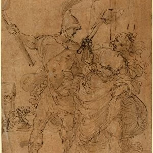 Lodovico Carracci (Italian, 1555 - 1619), Alexander and ThaaOs Setting Fire to Persepolis
