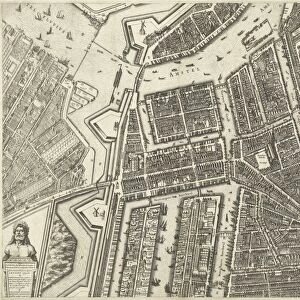 Map of Amsterdam (leaf middle left), 1625, The Netherlands, Balthasar Florisz
