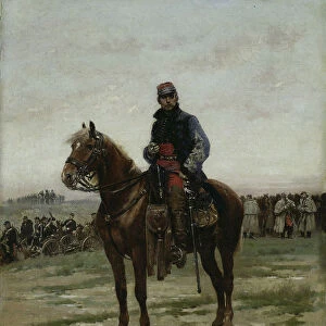 Mounted Officer 1877 Jean Baptiste Edouard Detaille