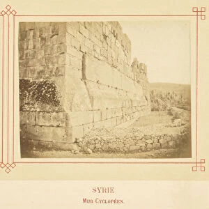 Mur Cyclopeen Felix Bonfils French 1831 1885