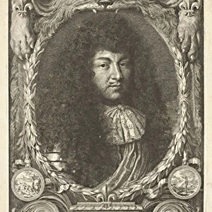 Portrait Louis XIV Nanteuil Robert 1623-1678