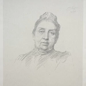 Portrait Madame Kemp Front View 3rd Plate Alphonse Legros