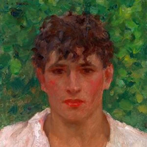 Portrait of a Young Man with Open Collar, Henry Scott Tuke, 1858-1929, British