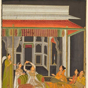 A Princess Terrace Attendants Night 1760 India