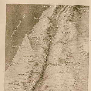 Relief map Palestine 1934