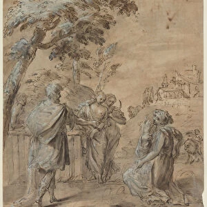 Ruth Boaz 1600s Italy 17th century Pen brown ink