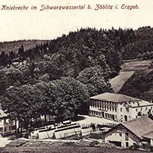 Schwarze Pockau Sawmills Saxony Buildings Erzgebirgskreis