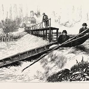 Shooting a Weir, a Sketch on the Thames above Richmond, Uk