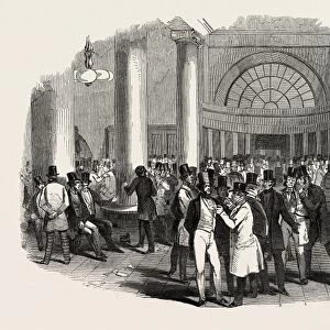 Stock Exchange, the Interior, Uk, 1847