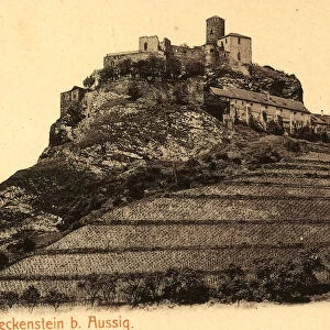 Strekov castle 1906 Usti nad Labem Region