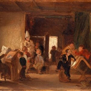 A Study of The Schoolroom, Attributed to Thomas Webster, 1800-1886, British